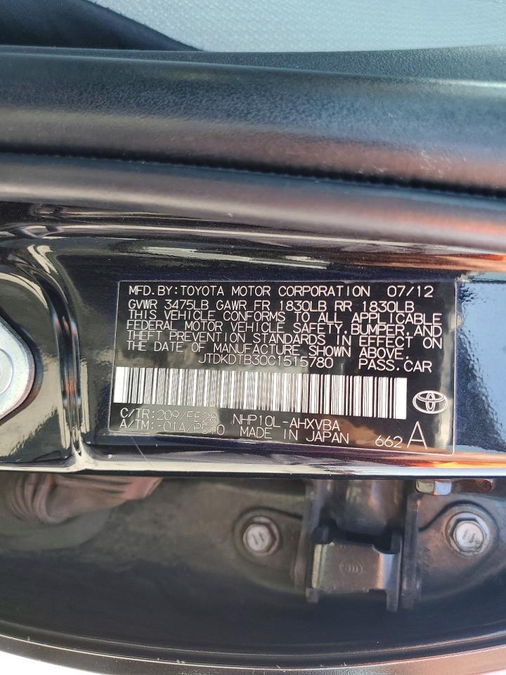 2012 TOYOTA Prius c