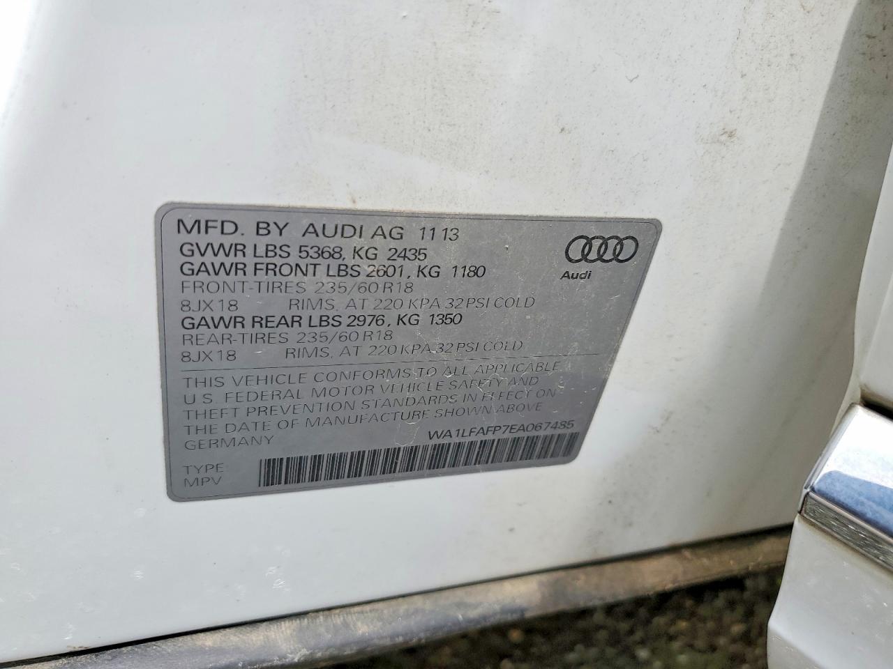 2014 AUDI Q5