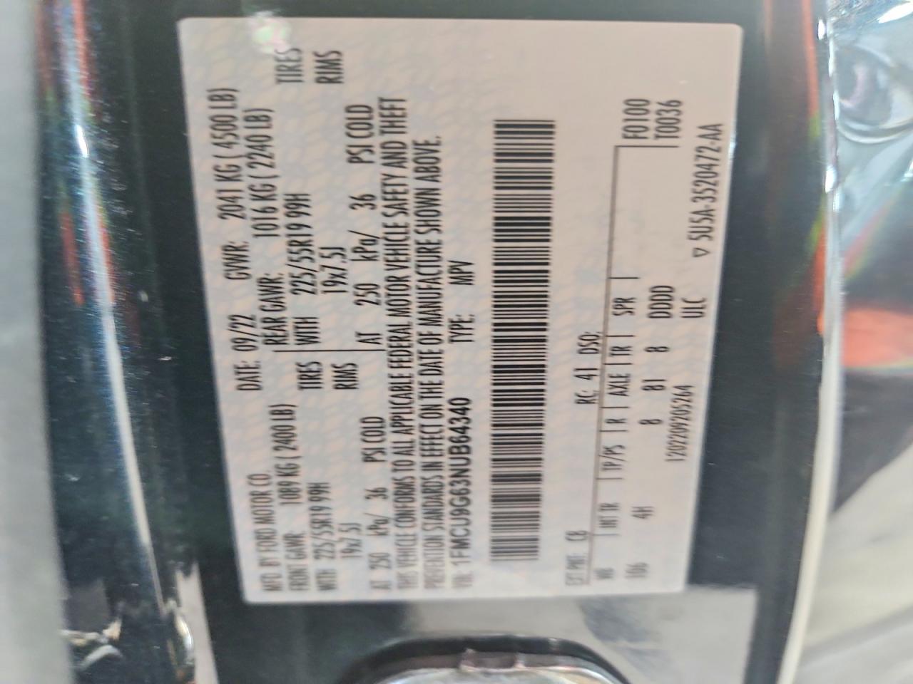 2022 FORD ESCAPE