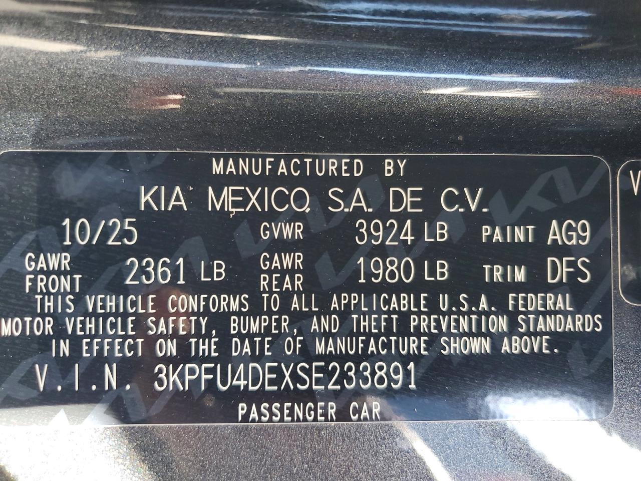 2025 KIA K4