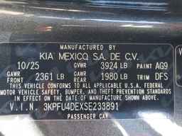 2025 KIA K4