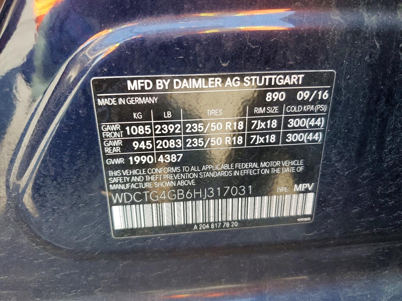 2017 MERCEDES-BENZ GLA-Class