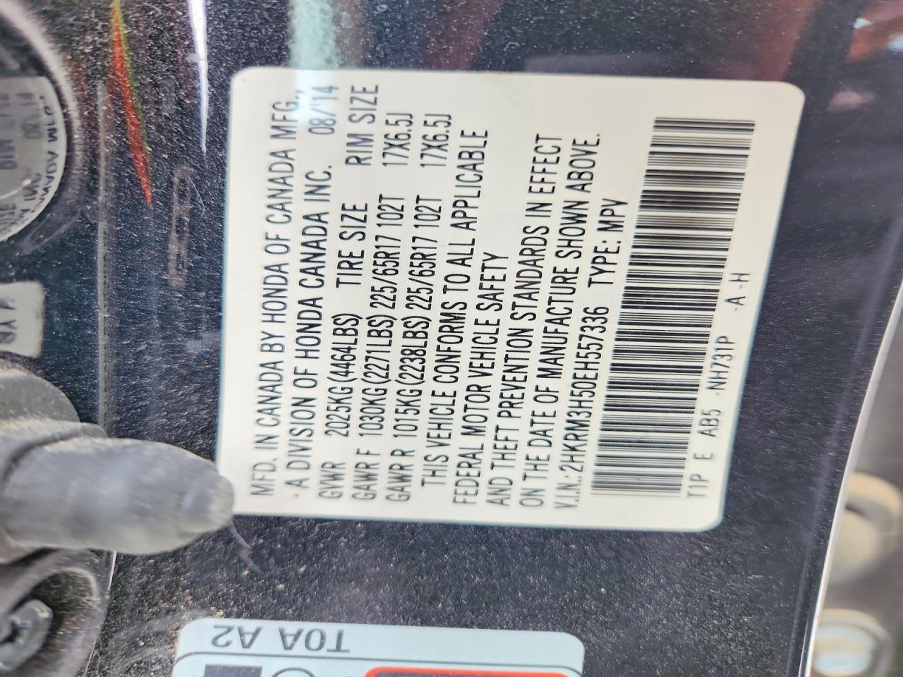 2014 HONDA CR-V