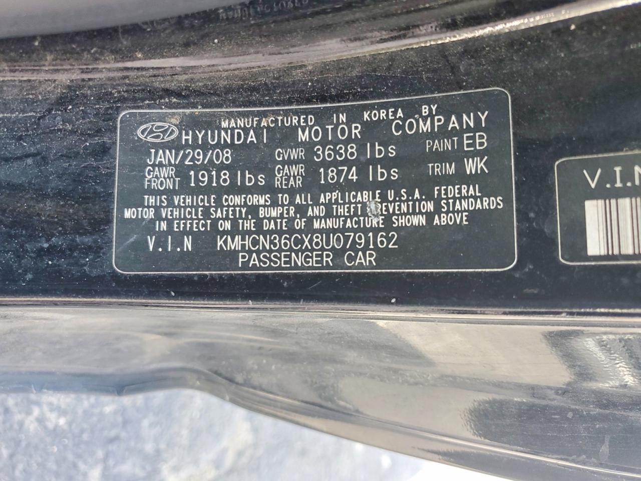2008 HYUNDAI ACCENT