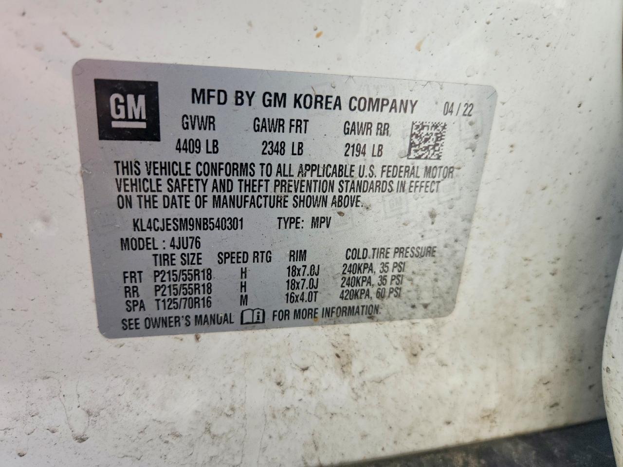 2022 BUICK ENCORE