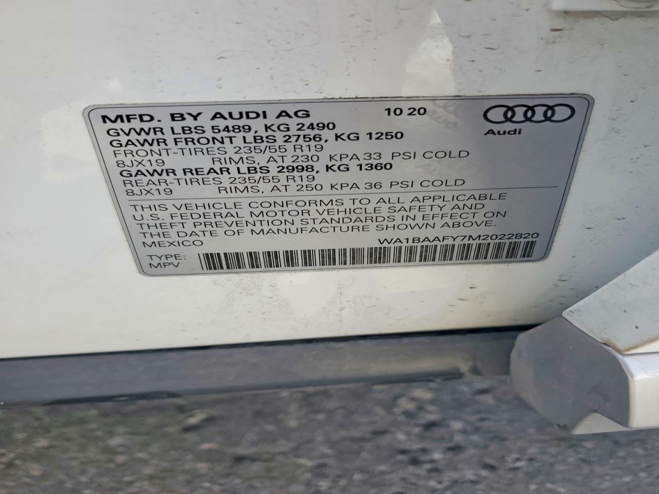 2021 AUDI Q5