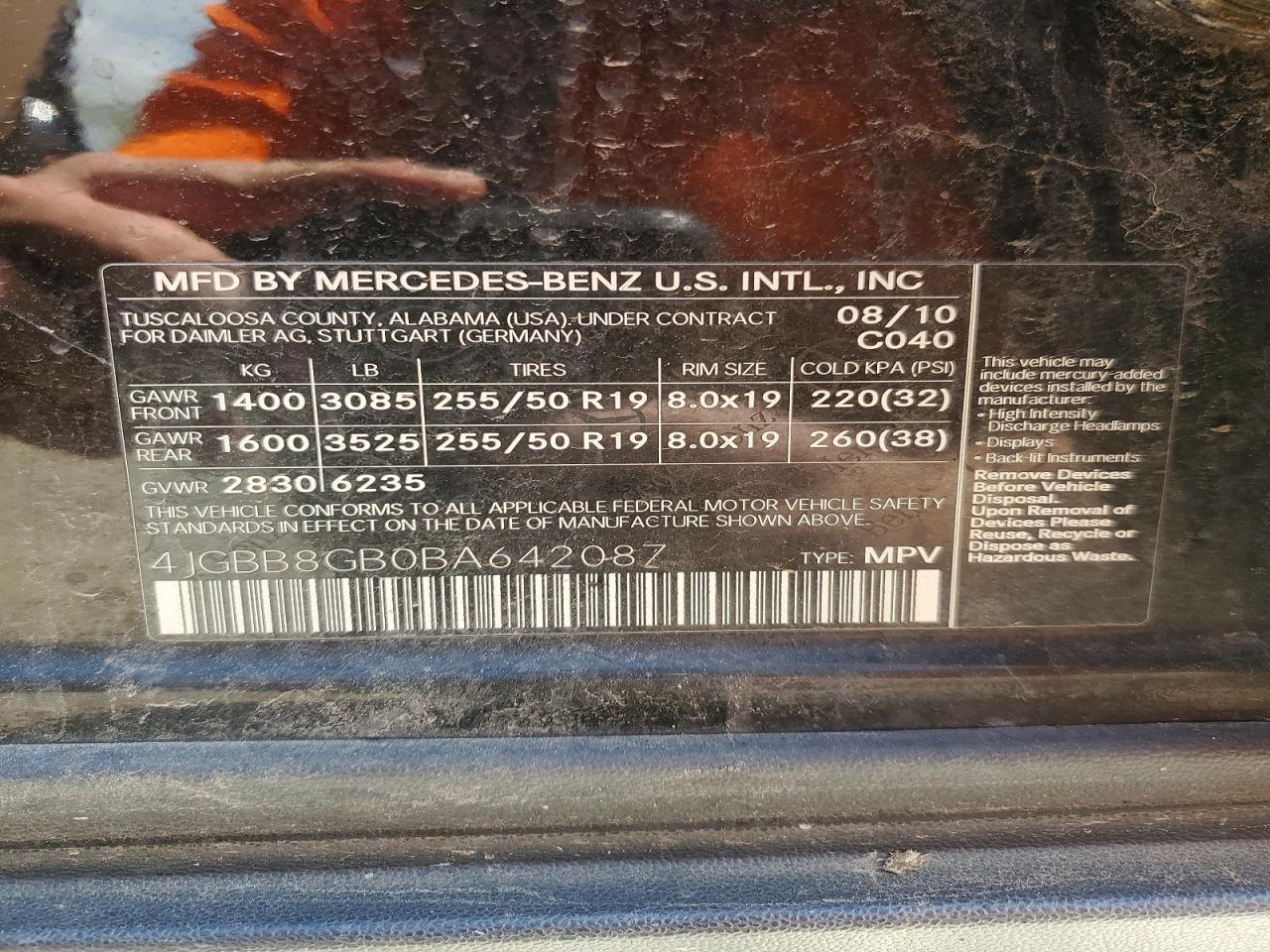2011 MERCEDES-BENZ ML-Class