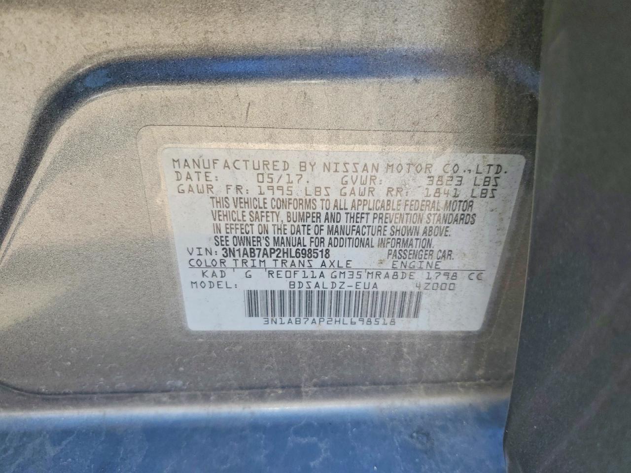 2017 NISSAN SENTRA