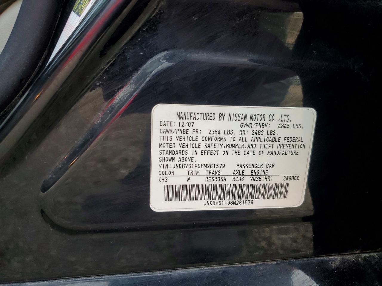 2008 INFINITI G35