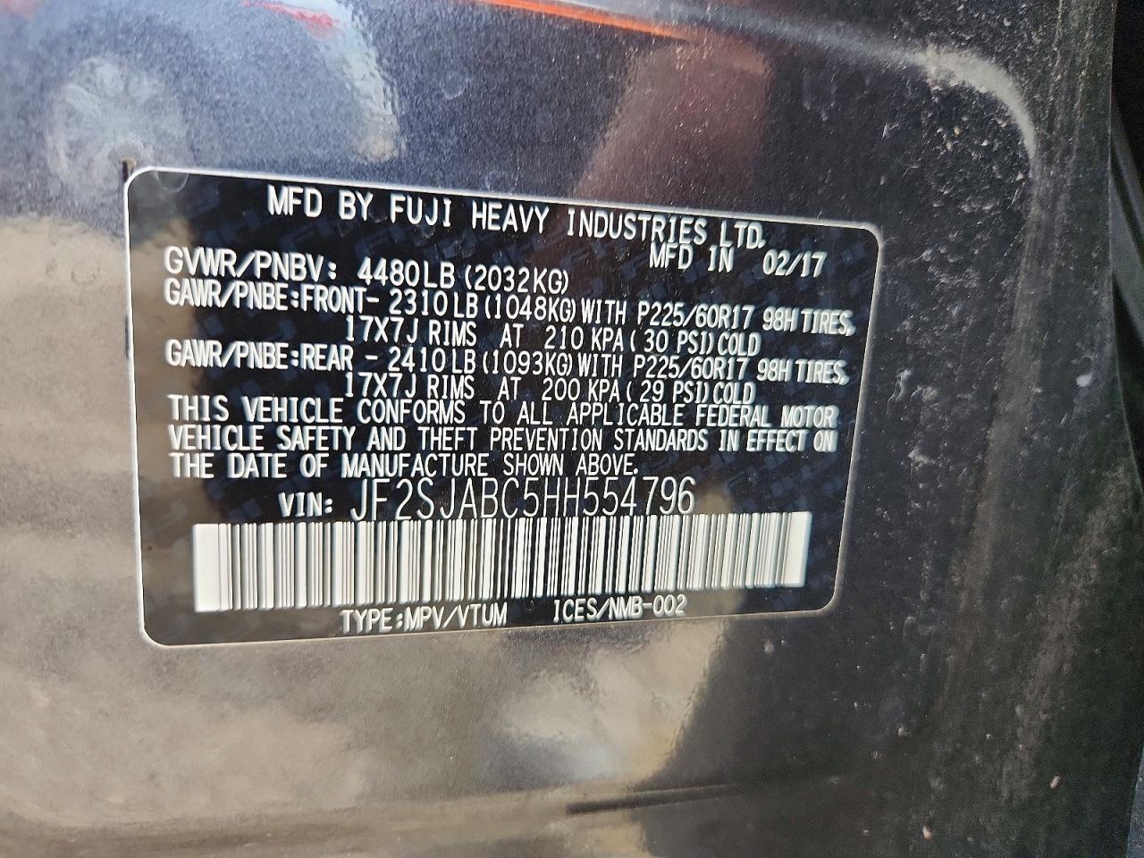 2017 SUBARU FORESTER