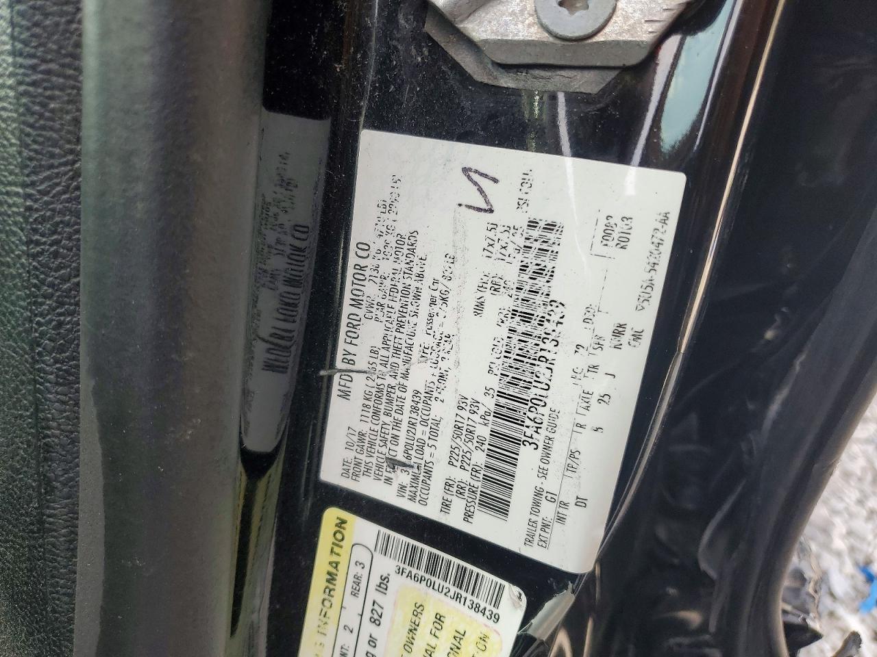 2018 FORD FUSION