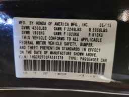 2015 HONDA ACCORD