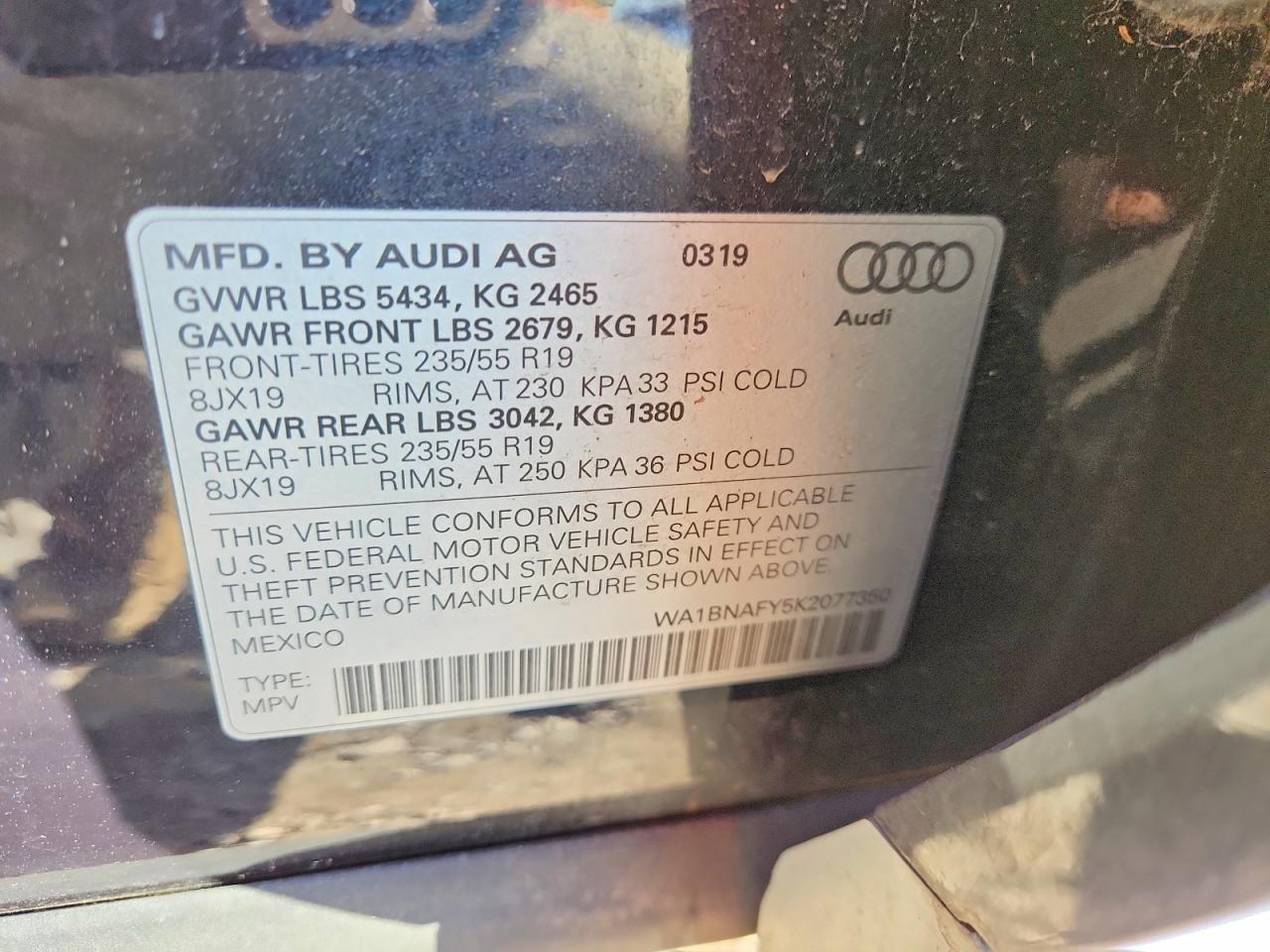 2019 AUDI Q5