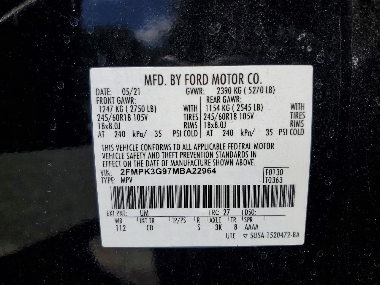 2021 FORD EDGE