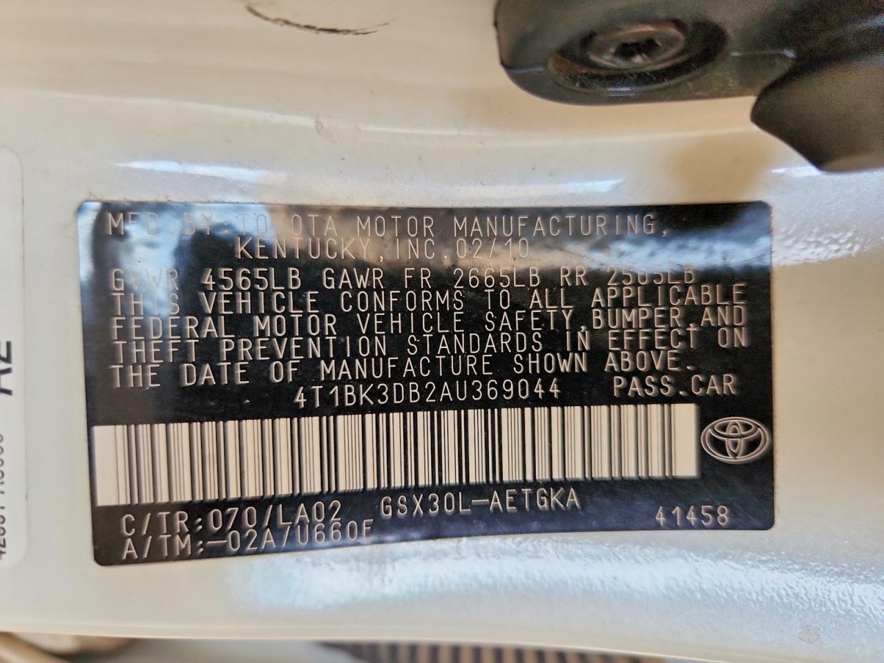 2010 TOYOTA Avalon
