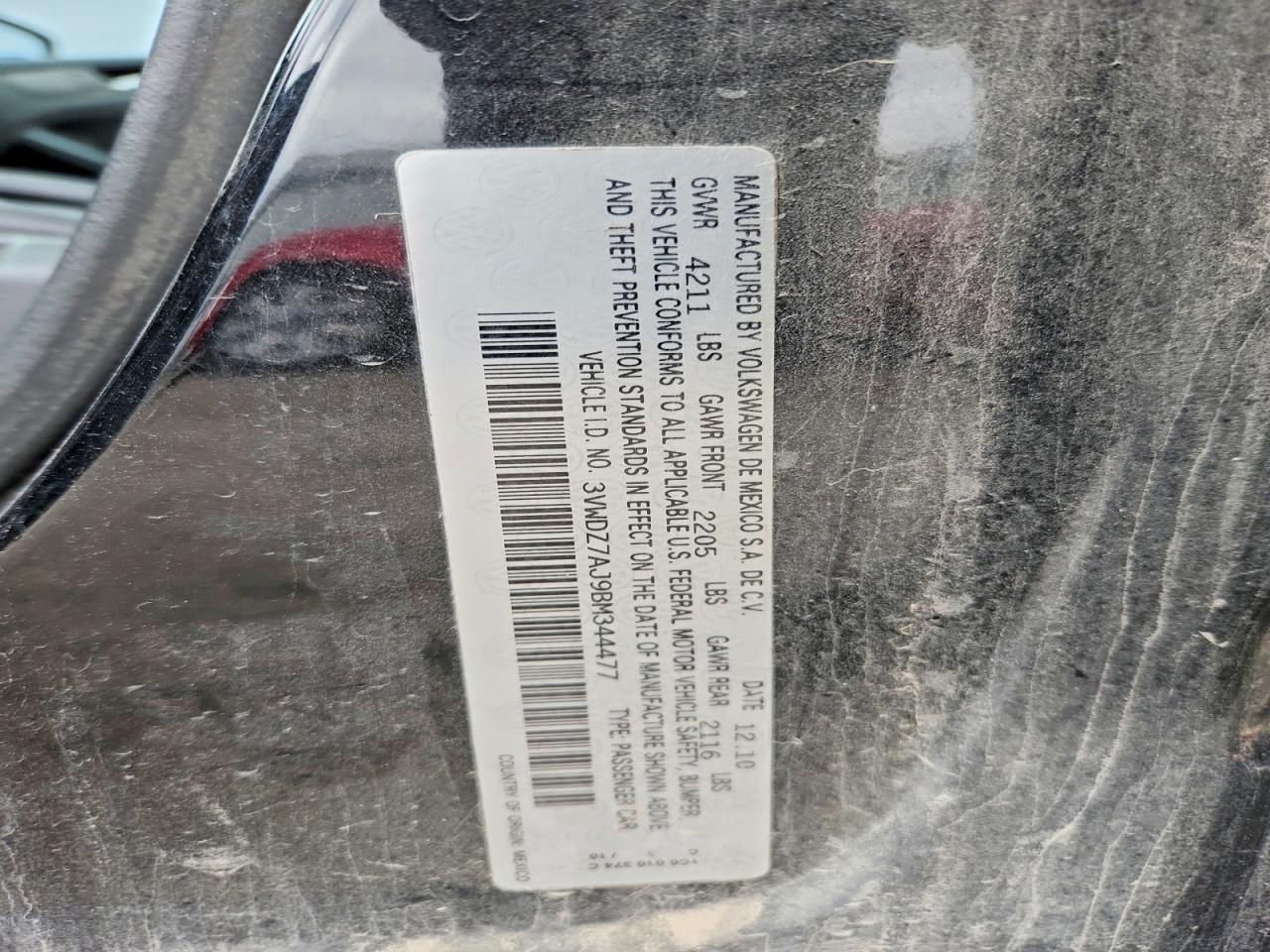 2011 VOLKSWAGEN JETTA