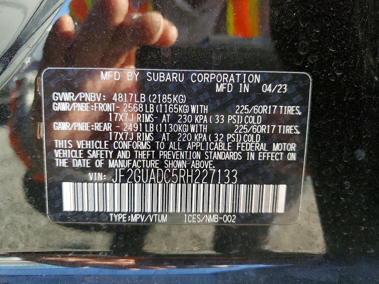 2024 SUBARU Crosstrek