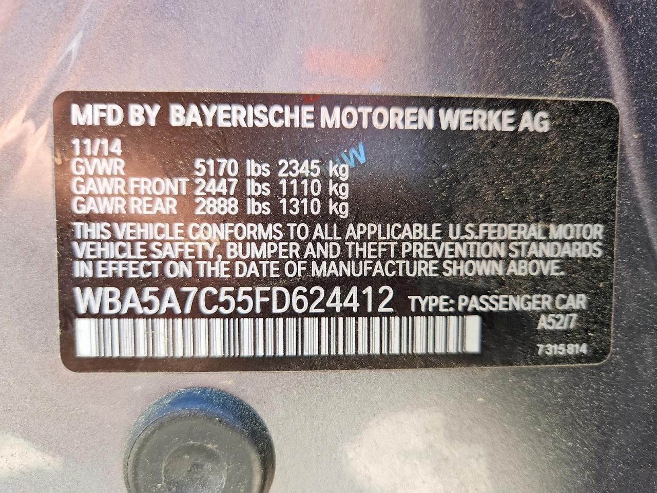 2015 BMW 5 series
