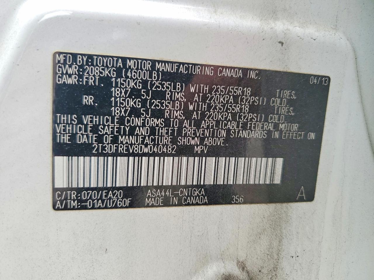 2013 TOYOTA RAV4
