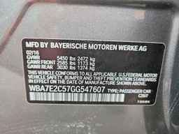 2016 BMW 7 series