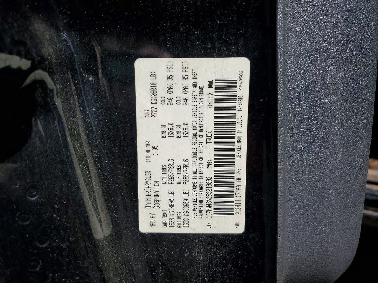 2005 DODGE Dakota