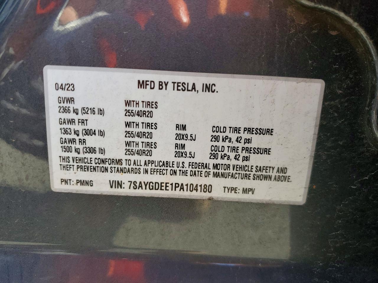 2023 TESLA MODEL Y