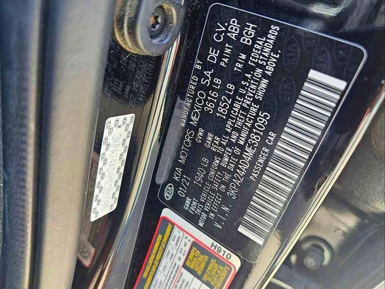 2021 KIA RIO