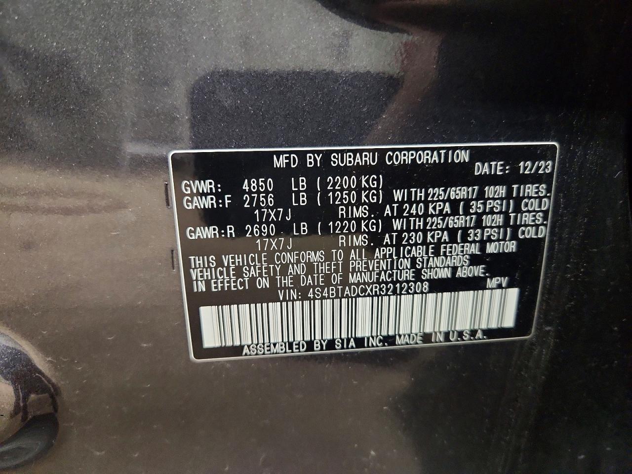 2024 SUBARU Outback