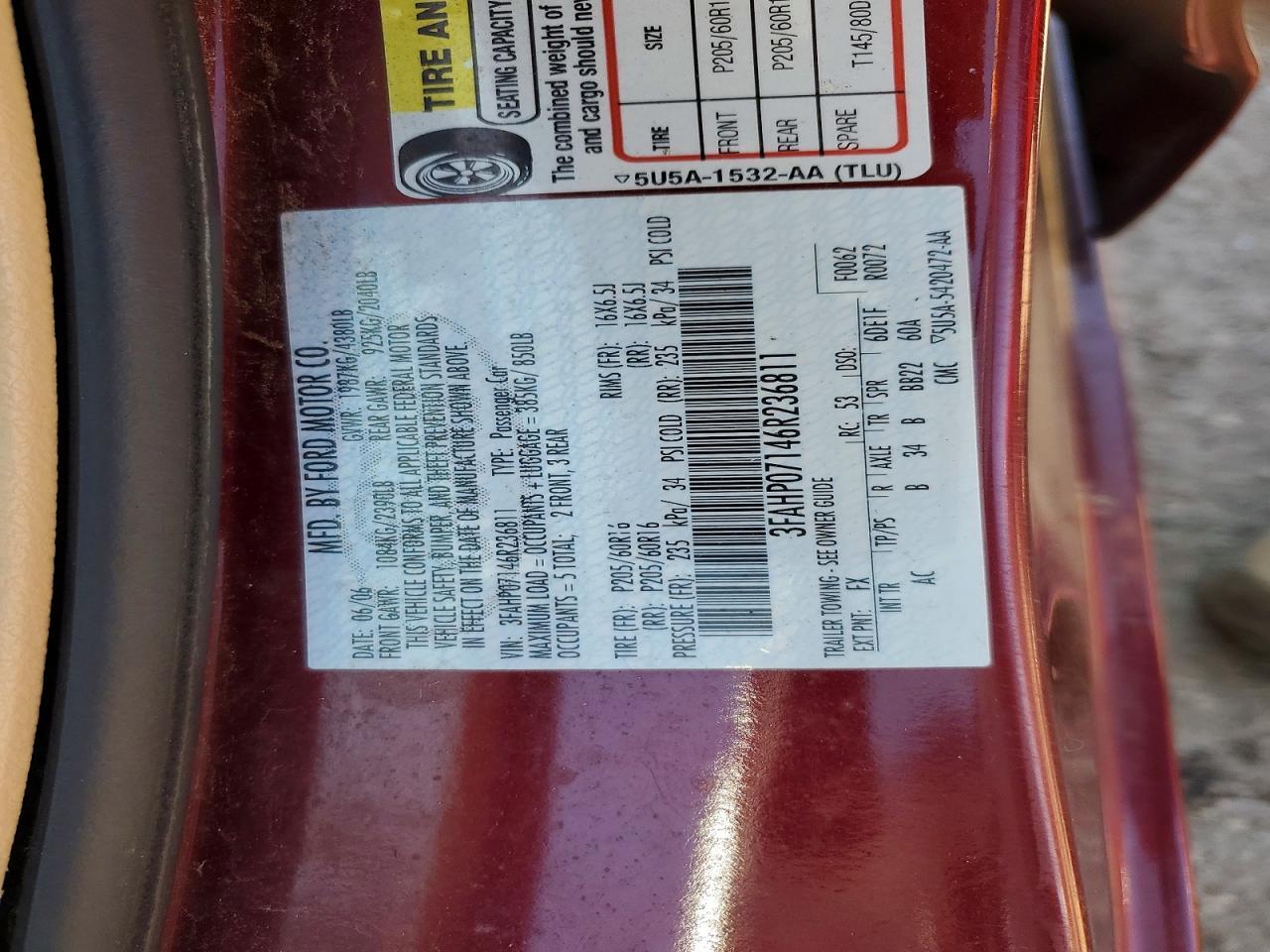2006 FORD FUSION