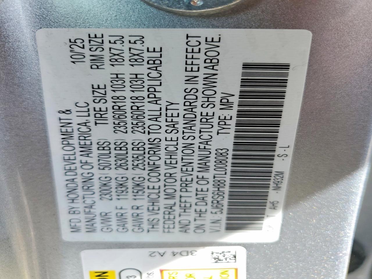 2026 HONDA CR-V