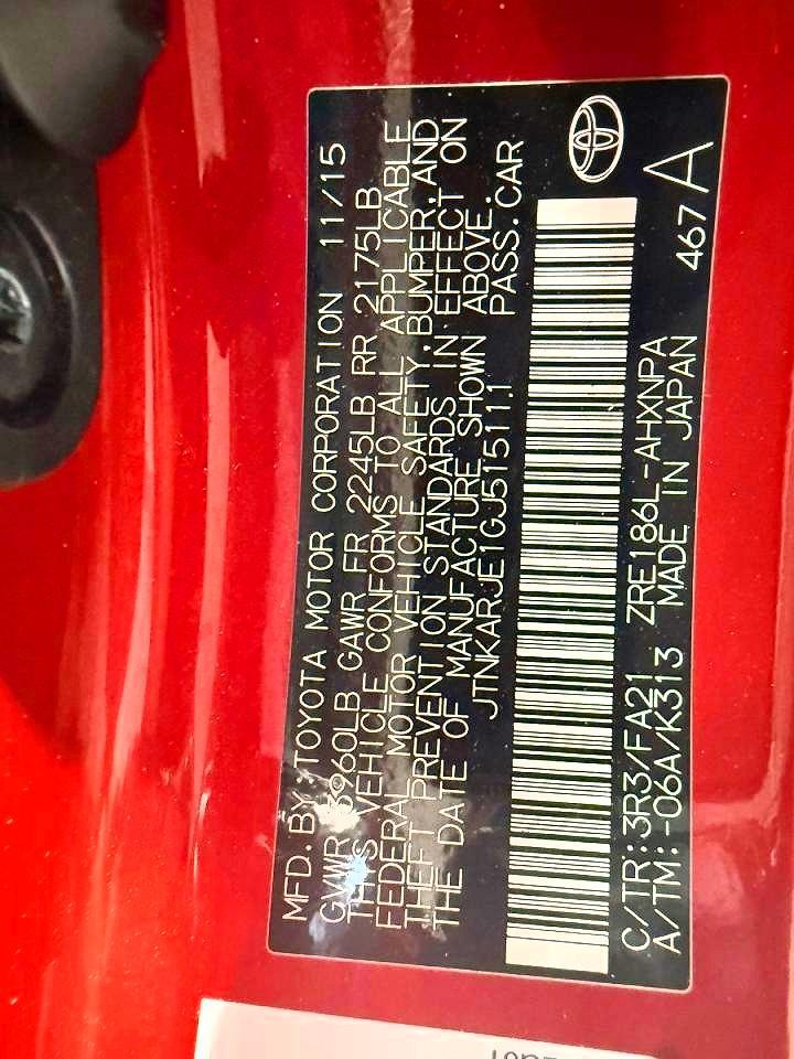 2016 TOYOTA SCION
