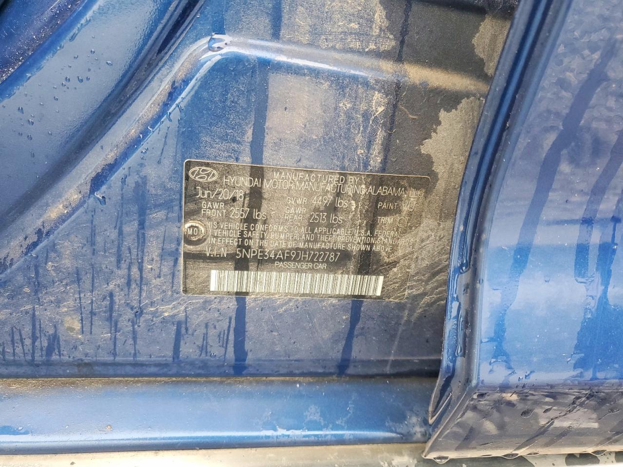 2018 HYUNDAI SONATA