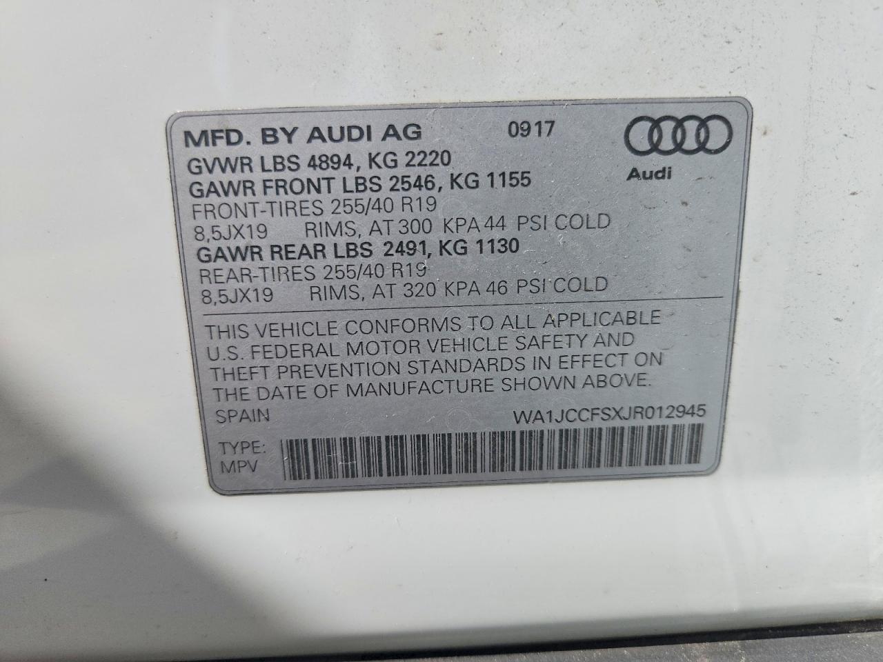 2018 AUDI Q3