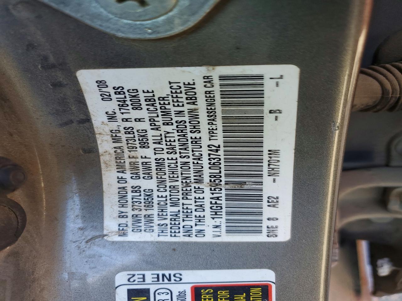 2008 HONDA CIVIC