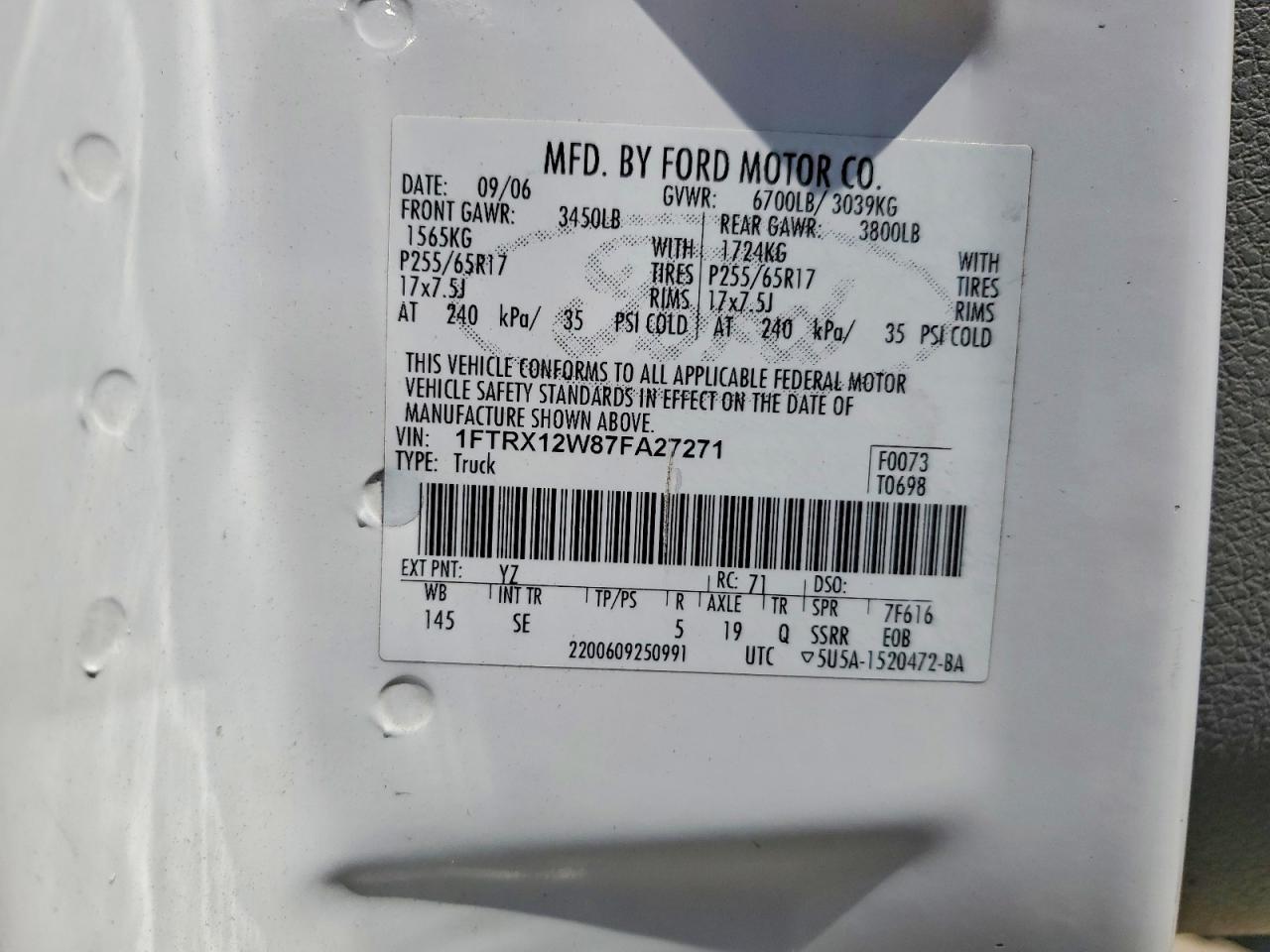 2007 FORD F-150 Lightning