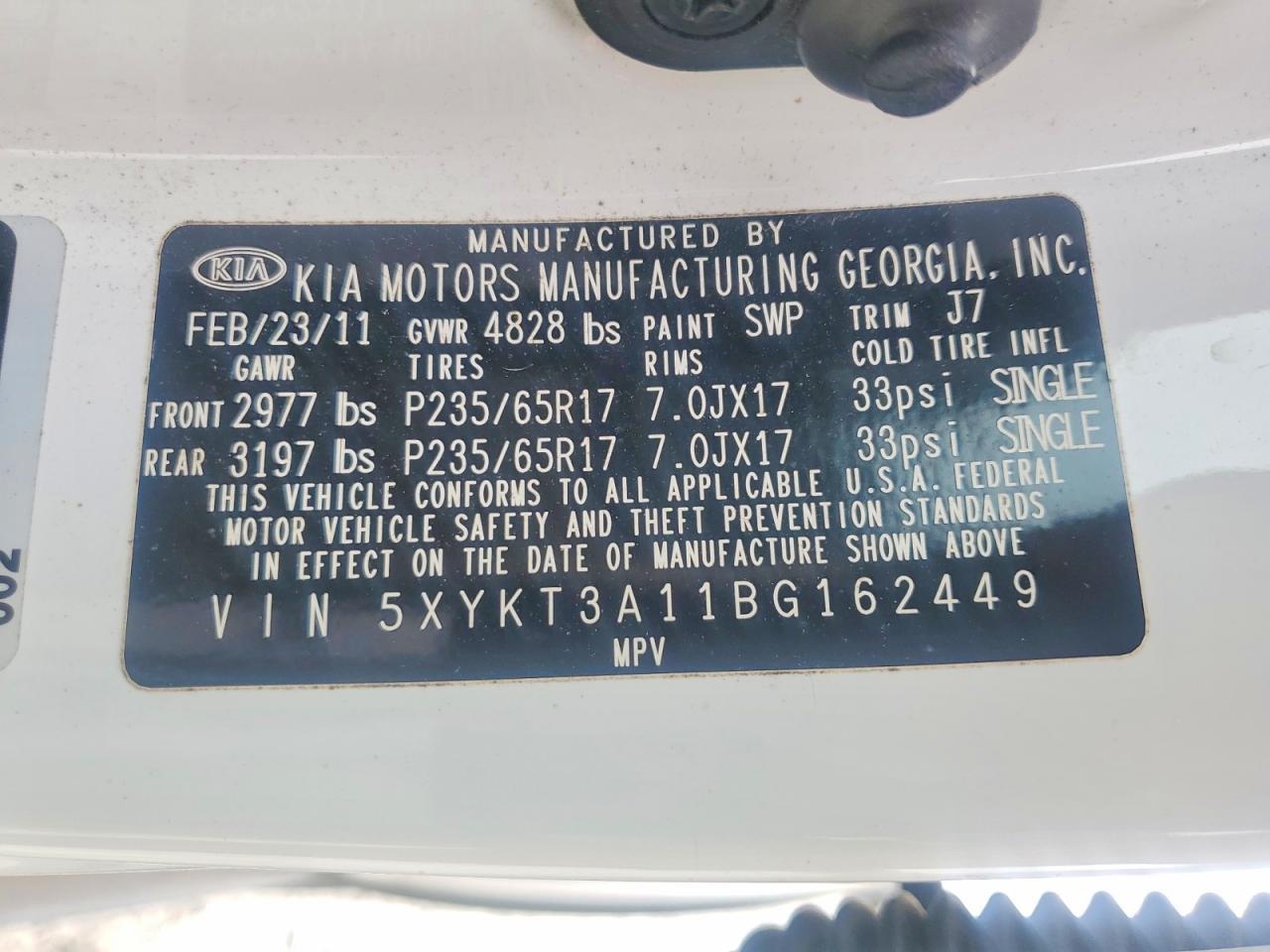 2011 KIA SORENTO