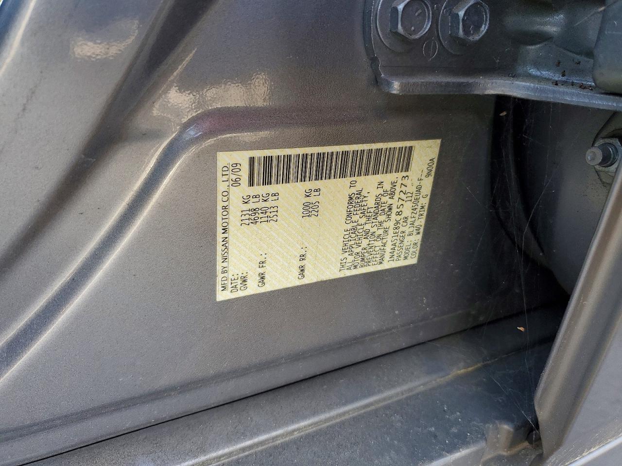 2009 NISSAN Maxima