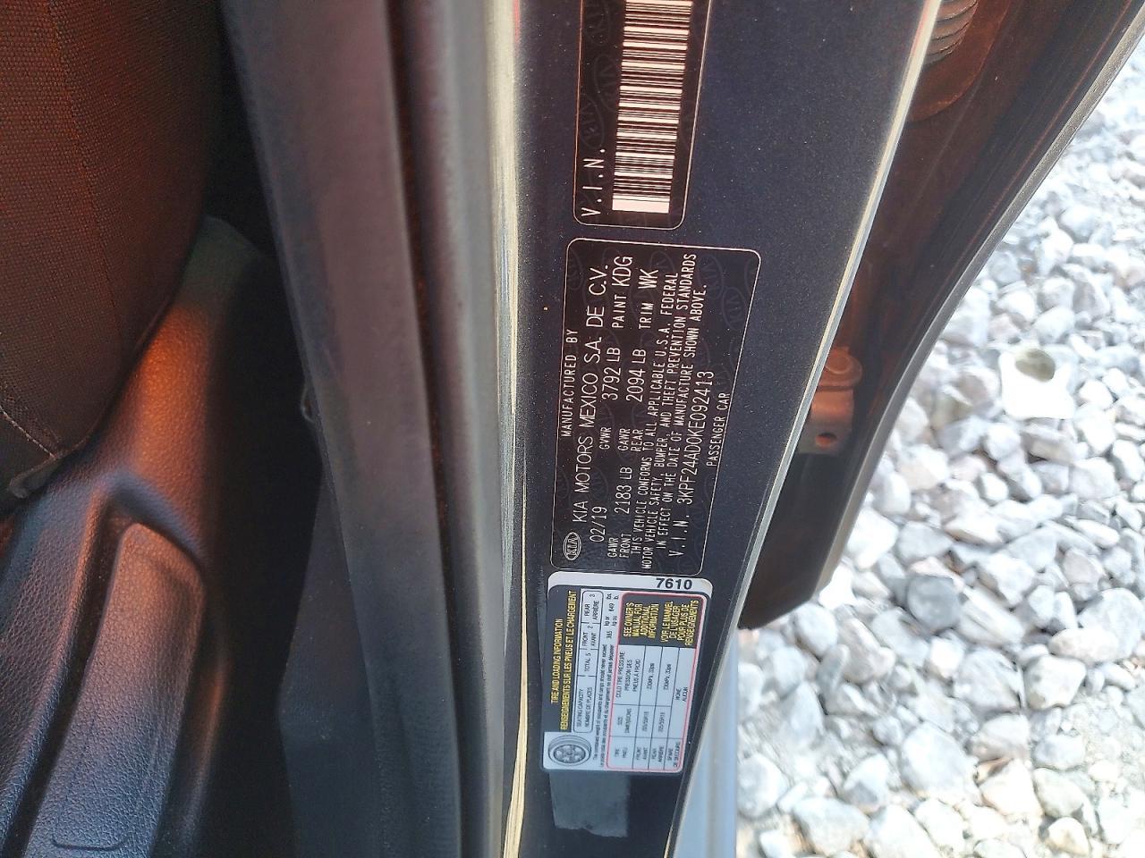 2019 KIA FORTE