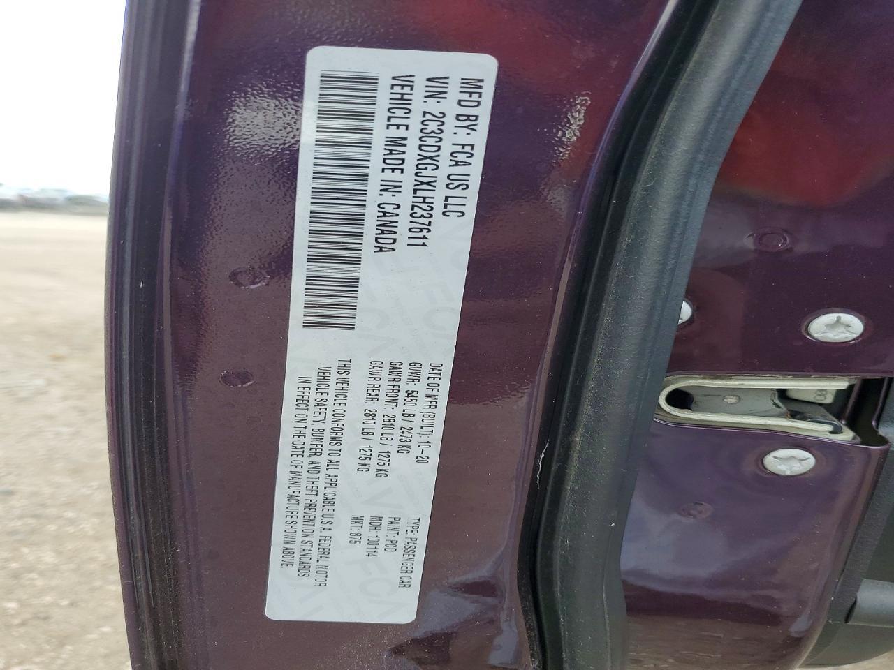 2020 DODGE CHARGER