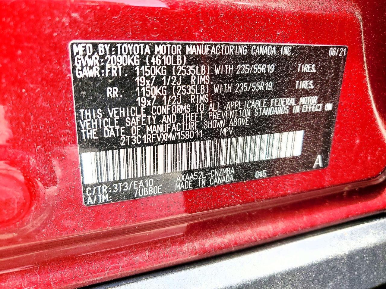 2021 TOYOTA RAV4