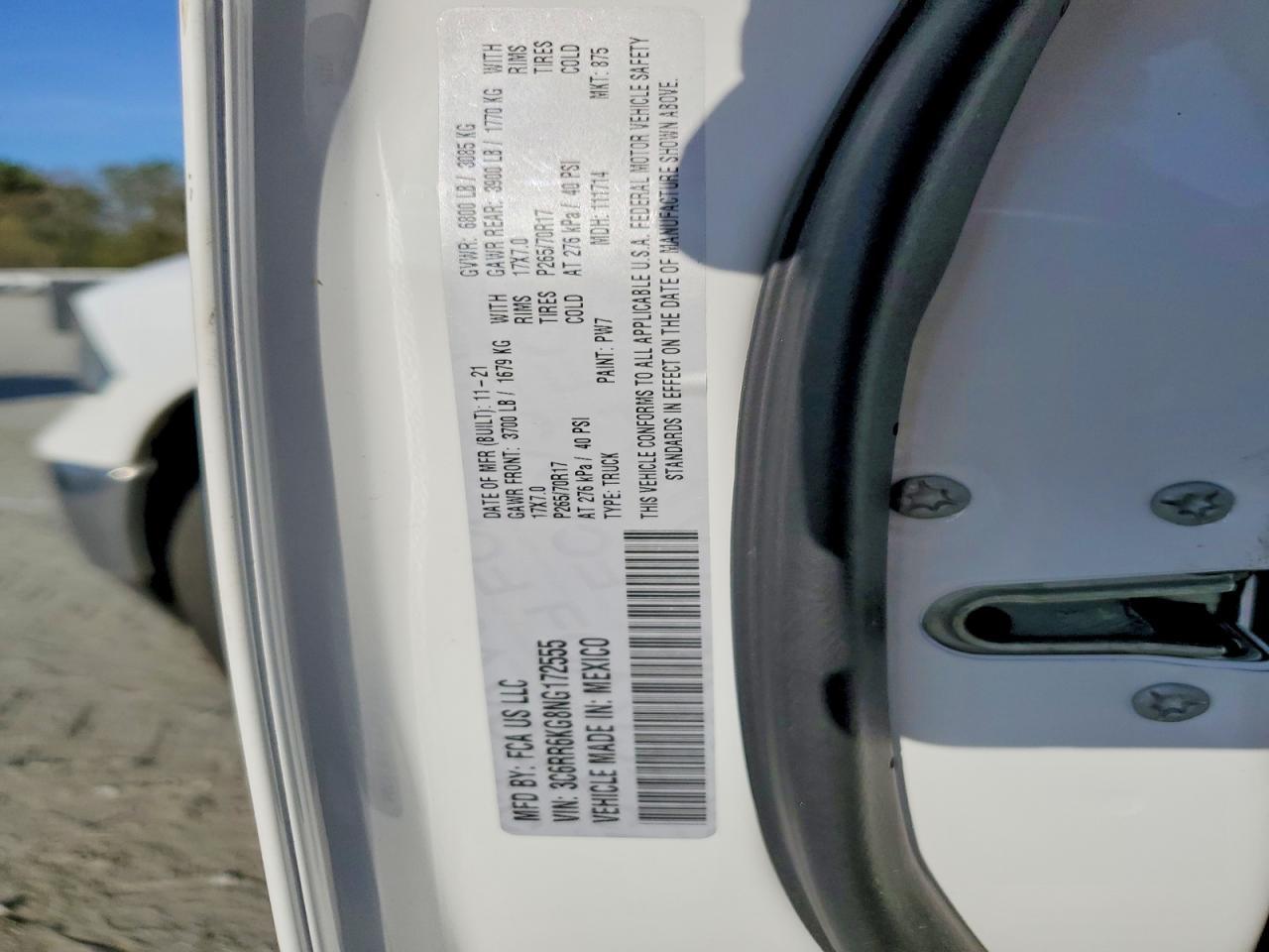 2022 RAM 1500
