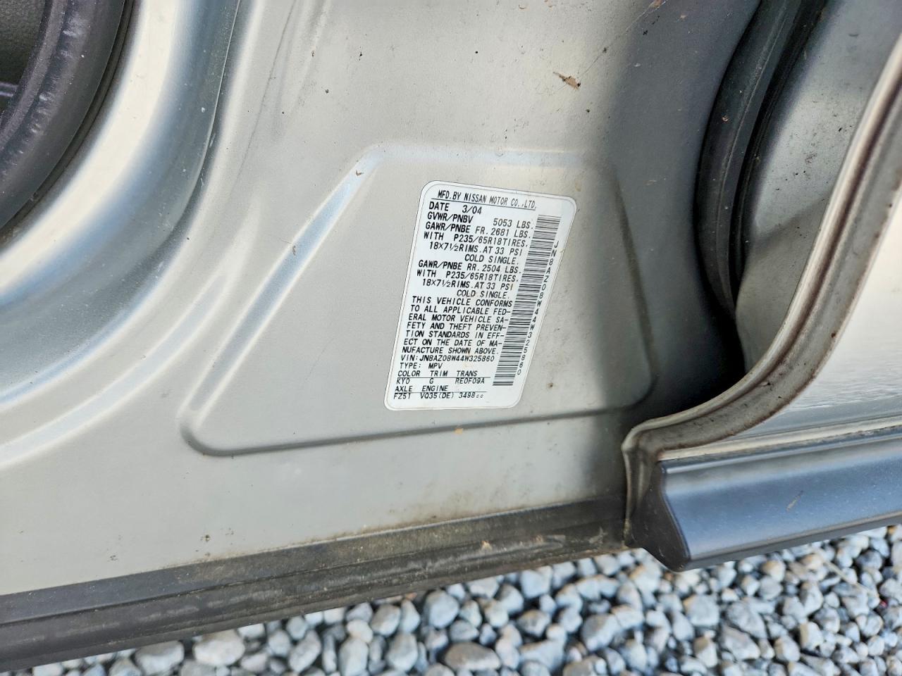 2004 NISSAN MURANO
