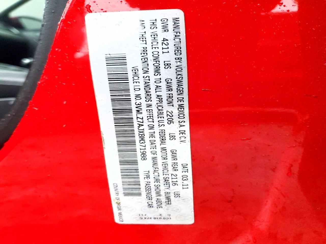 2011 VOLKSWAGEN JETTA