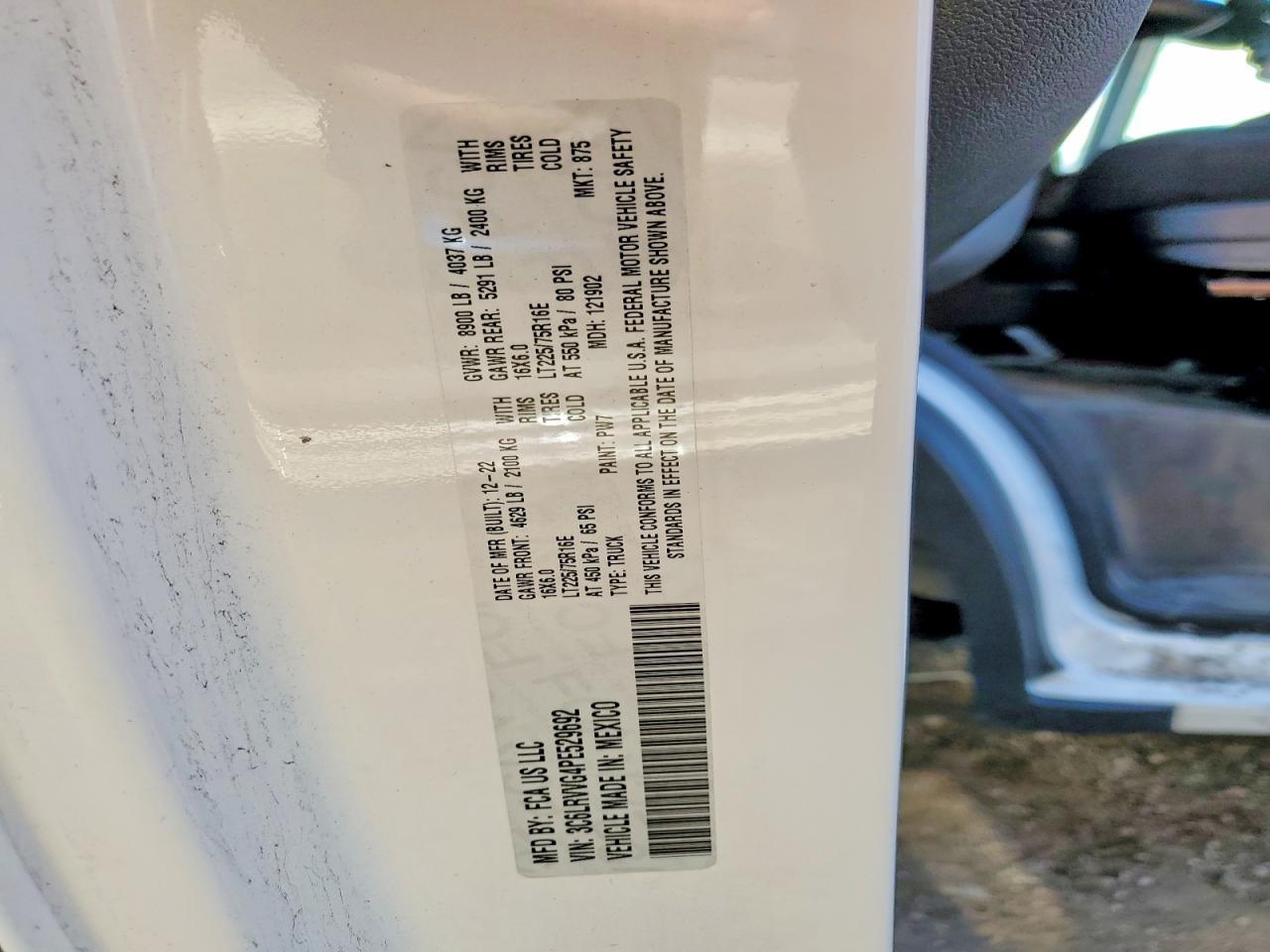 2023 RAM ProMaster 2500