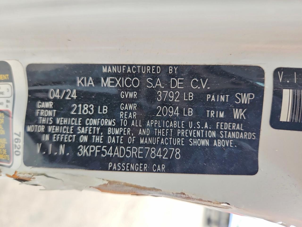2024 KIA FORTE