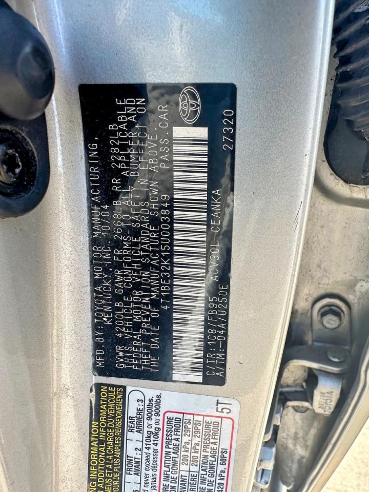2005 TOYOTA CAMRY