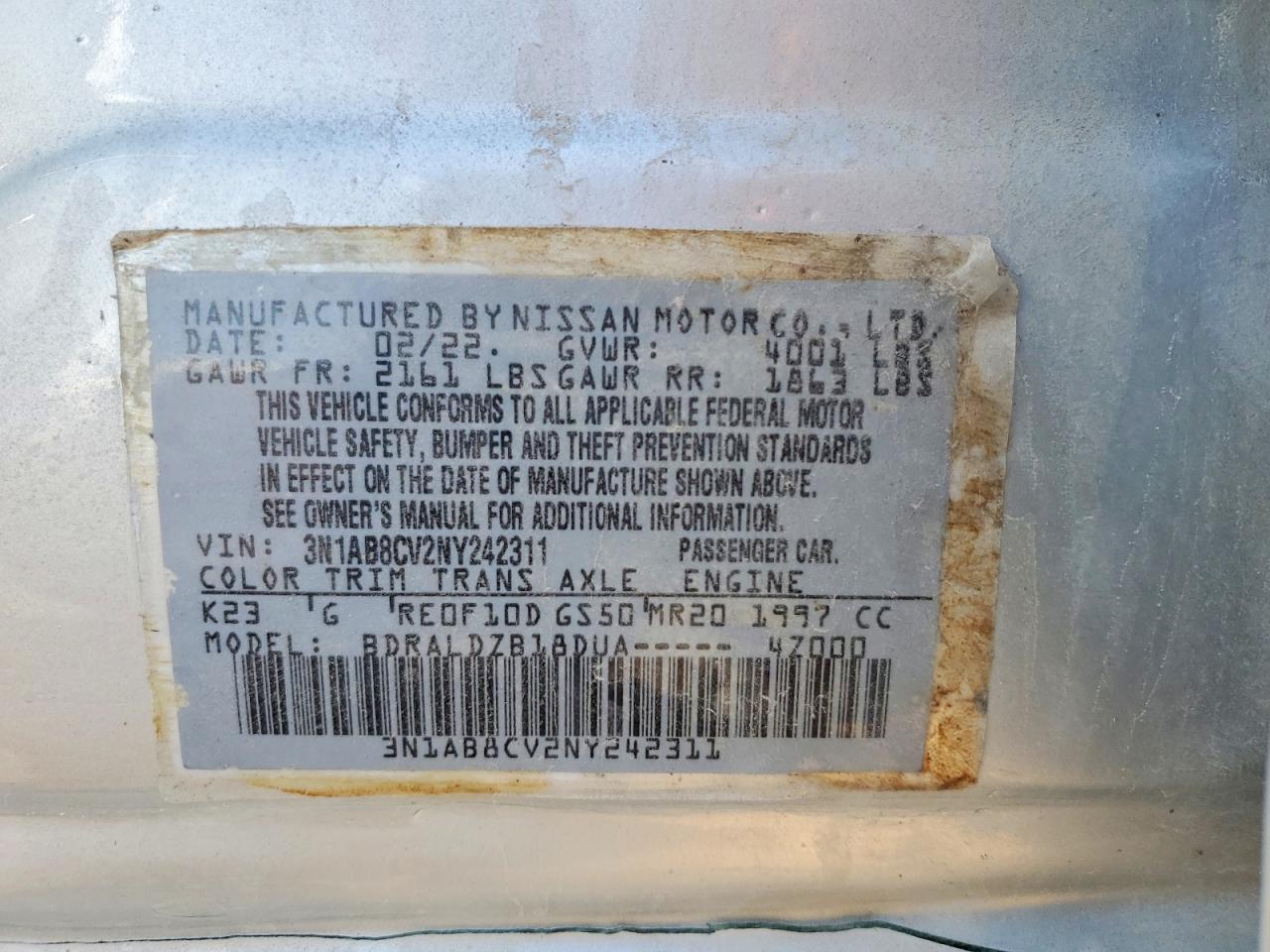 2022 NISSAN SENTRA
