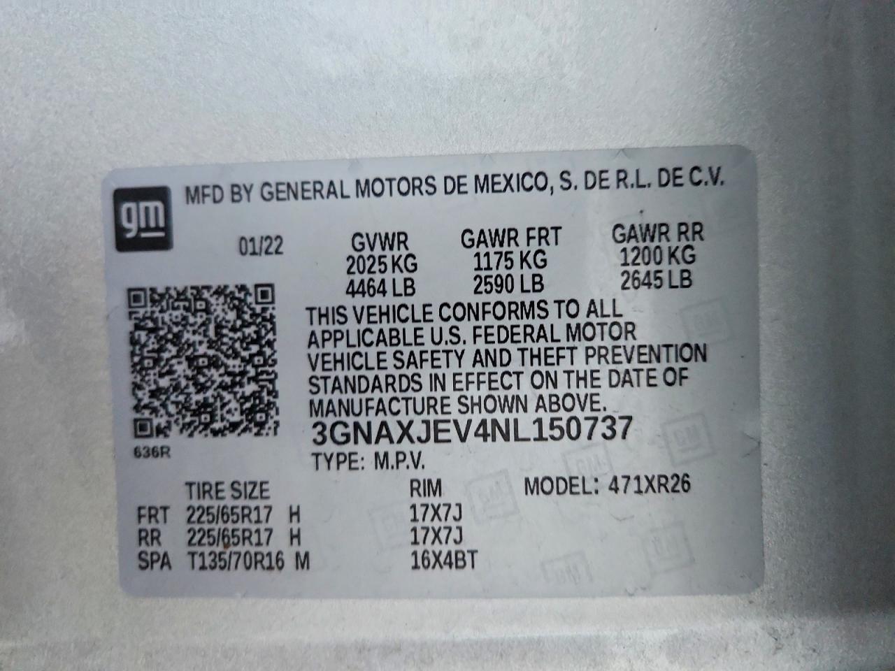 2022 CHEVROLET EQUINOX