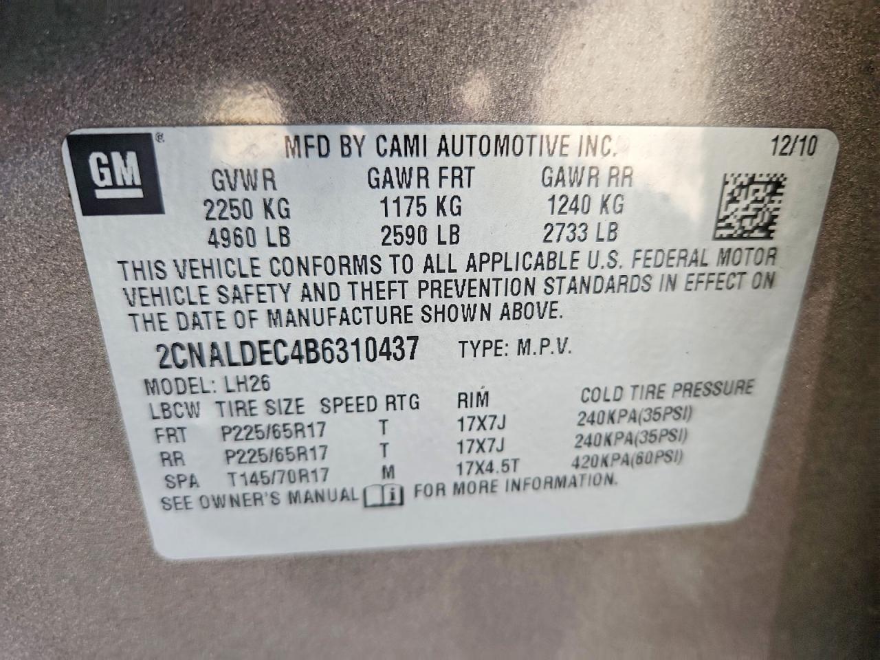 2011 CHEVROLET EQUINOX