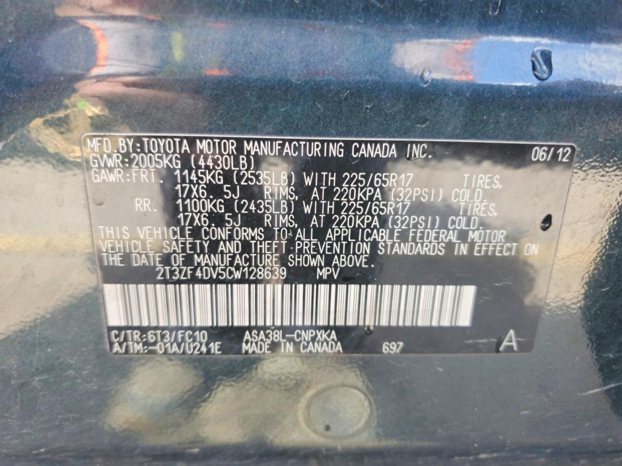2012 TOYOTA RAV4